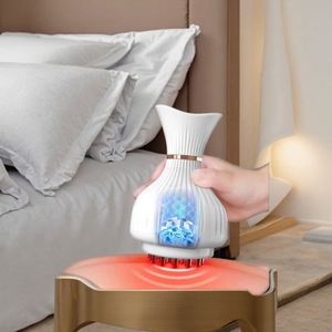 Electric Meridian <b>Brush</b> Whole Body Warm Massager Red Light Heat Cupping Facial Features Household Microcurrent Pulse Massage - Product Image 6