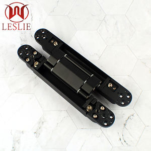 L246 W34mm Charnières dissimulées réglables en 3D de 120 kilo à fermeture douce Charnières de porte intérieure hydrauliques invisibles en or - Product Image 5