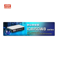 Nouvel arrivage MEANWELL Série IQB150W8 Convertisseur DC-DC isolé et régulé 150W Quarter-Brick à entrée ultra-large 8:1