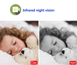 Moniteur pour bébé 5,0 pouces, caméra rotative à 360 degrés 1080P, pixels HD, vision nocturne infrarouge invisible 24 heures, plusieurs <span class=keywords><strong>chansons</strong></span> - Product Image 6