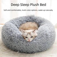 Camas para Mascotas Grandes, Lujosas, Sólidas, Modernas, con Cojín, Gris Oscuro, Felpa Larga, para Interiores, Lavables, Relajantes, Divertidas, Suaves y Esponjosas