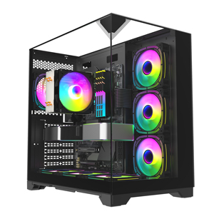 ATX Pleine <span class=keywords><strong>Tour</strong></span> De Bureau Amovible En Verre Trempé Blanc <span class=keywords><strong>Pc</strong></span> Boîtier Cpu Cabinet De Refroidissement Gabinete <span class=keywords><strong>Gamer</strong></span> Gaming Computer case Towers - Product Image 3