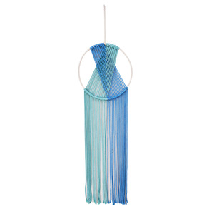 <span class=keywords><strong>Tapisserie</strong></span> murale en macramé nordique - Cordon de coton de couleur Morandi tissé pour la décoration de la maison - Product Image 4