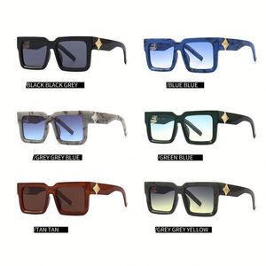 Gafas de Sol Cuadradas Extra Grandes de Moda Retro con Marco Grande y Lentes Degradadas para Mujer y Hombre, Novedad Personalizada 2025 - Product Image 6