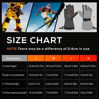Gants chauffants imperméables à batterie rechargeable 7,4 V 22,2 Wh, compatibles avec les écrans tactiles, pour hommes et femmes, ski, moto