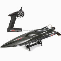 Bateau RC électrique grande vitesse Feilun FT011 55KM/H, télécommande 2.4G, moteur brushless, anti-retournement, système de refroidissement, jouet de course 65CM