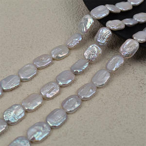 Bulk Spot Wholesale Baroque <b>Shaped</b> Rectangular <b>Blocks</b> Strong Natural Freshwater White Pearls for DIY Necklaces - Product Image 1