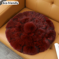 Coussin décoratif de luxe en fourrure de renard véritable pour siège de voiture, canapé, décoration intérieure - Chambre, salon, canapé-lit