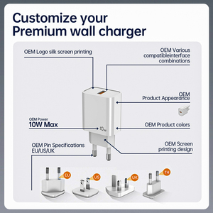 Qc3.0 10W Nhanh Chóng Sạc Điện Cung Cấp Adapter Tường Sạc Với Chúng Tôi/EU/Anh/Thái Lan Phích Cắm Cho <span class=keywords><strong>iPhone</strong></span> 14/13/12/11/X/8 - Product Image 2