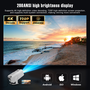 Lumens Screen Mirroring Home Theater <b>Projector</b> 2.69" LCD Full HD Movie <b>Projector</b> with Motorized Focus - Product Image 4