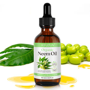 SEFUDUN Pure Organic Neem <span class=keywords><strong>Oil</strong></span> Nutritivo Cuidados com a pele e Suplemento Capilar para Homens Mulheres Óleo Essencial Herbal para Rosto Cabelo - Product Image 2