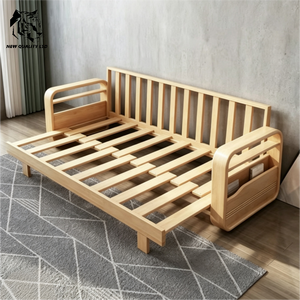 Fábrica de muebles, los más baratos, personalizables, en stock, envío inmediato, sofá estilo tronco, nuevo diseño, muebles de sala de estar, sofá de madera y tela - Product Image 2