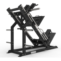 Presse à jambes compacte Hack Squat Combo 2 In1 Machine pour levées de mollet, poussées vers l'avant et entraînement à une jambe