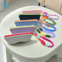 Étui à lunettes en silicone imperméable, pochette à lunettes personnalisable avec logo, étui à lunettes en silicone à fermeture éclair, vente chaude