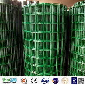 รั้วฟาร์ม 1x30ม. เหล็กชุบสังกะสี รั้วสวนเลี้ยงสัตว์ปีก ตาข่ายลวดเชื่อมเคลือบพีวีซีสีเขียวแบบม้วน - Product Image 4