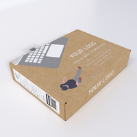 Boîte d'emballage personnalisée en carton pour ordinateur portable, vide, avec impression sur mesure