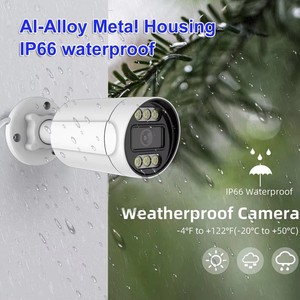 Loosafe <span class=keywords><strong>Camera</strong></span> Poe 5MP 8MP Hệ Thống An Ninh <span class=keywords><strong>Camera</strong></span> Mạng Đạn Tích Hợp Đèn Ấm Và Bộ <span class=keywords><strong>Camera</strong></span> CCTV IP Chống Nước Mic IP67 - Product Image 2