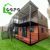 Casa Contenedor Expandible de Dos Pisos con Cocina, Baño y 2, 3, 4, 5 Dormitorios, Edificios Prefabricados