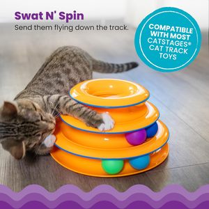 Boules de remplacement Catstages multicolores de 1,6 pouces pour jouet pour chat Track Tower Boredom Buster - Product Image 3