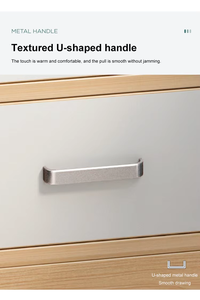 Armario de almacenamiento de 2 puertas, mueble de sala de estar, mueble de colección para el hogar, lateral - Product Image 3