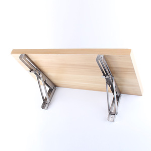 <span class=keywords><strong>Support</strong></span> triangulaire personnalisable en acier inoxydable <span class=keywords><strong>Support</strong></span> d'étagère <span class=keywords><strong>murale</strong></span> en stratifié pliant à ressort porteur - Product Image 5