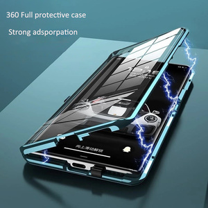 Custodia Protettiva 360° Magnetica in Metallo con Vetro Temperato e Pelle Flip per Oneplus 15 13 15R 13R 12 <span class=keywords><strong>11</strong></span> Ace 6 5 <span class=keywords><strong>Pro</strong></span> con Protezione Lente - Product Image 3