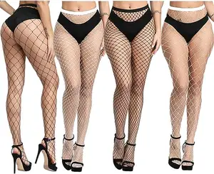 Cheap Factory Price Long Stockings Full Body Fishnets Dress Mesh pantyhose Sexy Fishnet High Waist Tights Sheers