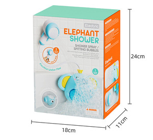 Jouet de <span class=keywords><strong>bain</strong></span> multifonctionnel <span class=keywords><strong>Elephant</strong></span> Bath Shower Baby Bathing Toy Infants Bathtub Water Spray Shower Head & Bubble Maker Toy W/ Light Music - Product Image 2