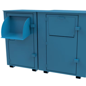 批发定制镀锌钢服装容器慈善收藏捐赠滴箱二手衣服垃圾箱 - Product Image 5