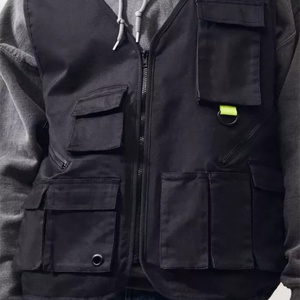 Chaleco de Trabajo Personalizado para Hombre, con Múltiples Bolsillos, Cierre de Cremallera, Chaleco Utilitario sin Mangas - Product Image 5