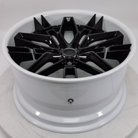 Nuevas llantas de aleación de aluminio forjado 6061 T6 Geruida Hyper Black Mesh Design, prensadas a 12000T, con certificación TUV JWL VIA Std S4-00022, personalizadas de 18-24 pulgadas.