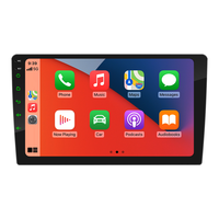 Reproductor de DVD para Auto de 10 Pulgadas con Pantalla Táctil Doble DIN, Bluetooth, Carplay Inalámbrico, Android Auto, Radio FM, USB 2.1A, Carga Rápida