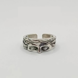 Grec Antique <span class=keywords><strong>Chic</strong></span> à la mode demi-visage ouvert anneau déesse Vénus cuivre bijoux pour femmes et hommes pour les fêtes et les cadeaux - Product Image 1