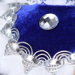 Decoración Navideña Eléctrica SOTE, <span class=keywords><strong>Snegurochka</strong></span> Rusa Hecha a Mano, Diseño Moderno Musical en Azul y Plateado, Juguete de Peluche - Product Image 5