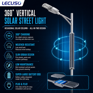Lámpara Solar LED de 200W 120W 100W con Batería LiFePO4 IP65, Panel Solar de Silicio Monocristalino y Sensor de Movimiento <span class=keywords><strong>PIR</strong></span> - Product Image 3