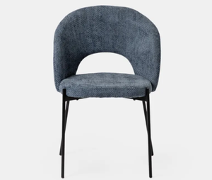 Cojín de esponja de alta densidad, sillas Trattoria, silla de comedor de cocina tapizada con patas de Metal negro para juego de mesa de comedor - Product Image 2