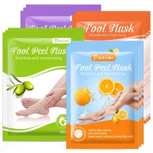 Putimi 1 çift Peeling ayak maskesi Peel ayak Spa pedikür çorap ölü deri topuklu ayak soyma maskesi kaldırmak beyazlatma ayak yamalar