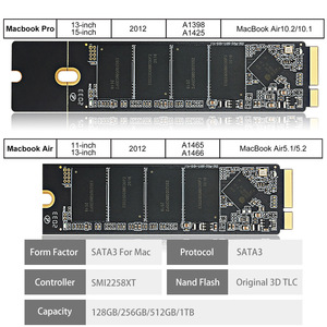Sata3 Ssd สำหรับ Mac 2012 24mmx108mmx2mm สถาปัตยกรรมแฟลช Tlc อินเทอร์เฟซ MacBook - Product Image 4