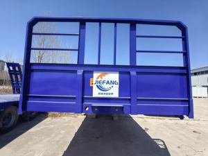Nuevo semirremolque plataforma camión contenedor de acero remolque y transporte de carga descuento - Product Image 6