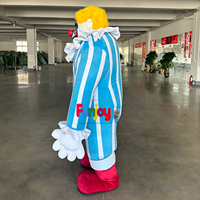 Costume de Clown Gonflable pour Adultes de 2,2 m pour Événements de Carnaval, Parades, Tenue Intégrale à Porter, Déguisement Gonflable