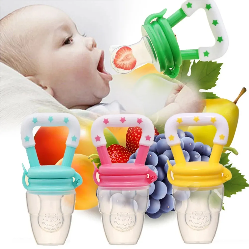 Dot Pemberi Makan Bayi, Dot Mainan Gigitan Bayi Termasuk Silikon Tambahan