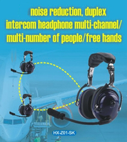 Système d'intercom sans fil 2,4 GHz Full Duplex avec suppression du bruit, casque mains libres pour communication maillée longue distance