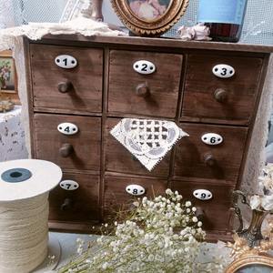 Тумба для хранения в стиле фермерского дома, декор для дома, массив дерева, квадратная, три яруса, дизайн Северная Европа, цифровой органайзер Jiugongge - Product Image 2