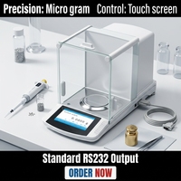 Balance analytique avec imprimante, capacité 220g, balance électronique de laboratoire, fabrication chinoise, économique, semi-micro et analytique