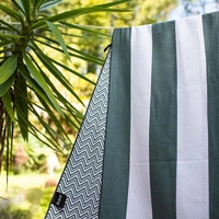 RECYCLED SAND FREE XL Striped Microfiber Waffle Beach Towel Double Sided Custom Design Quick-Dry All-Season Brand Custom