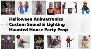 HLC Halloween Animatronic Scary Jumping Box Clown avec lumière et son Haunted Large Electric Induction Horror Props Décoration - Product Image 6