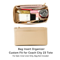 Pochette de maquillage carrée classique en feutre beige, sac de voyage, organiseur de toilette, pochette de rangement, capacité 200 ml, pliable, ensemble pour salon