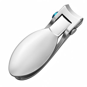 Mini coupe-ongles en acier inoxydable portable pour doigts et orteils, ouverture large, anti-éclaboussures pour adultes - Product Image 6