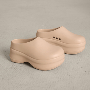 Sepatu <span class=keywords><strong>Clog</strong></span> Wanita OEM Custom Logo <span class=keywords><strong>EVA</strong></span> dengan Sol Spons, Sepatu Platform Tinggi Berlubang, Sepatu Kerja Lembut untuk Perempuan - Product Image 6