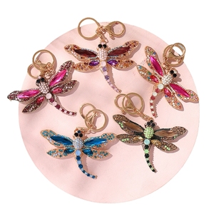 LONYOO Smalto Regali Per La Festa Della Mamma Libellula Portachiavi Auto Chiave Hangbag Portachiavi In Lega Di Zinco Dragonfly Regali Per Le Donne Ragazze Mamma (Multi